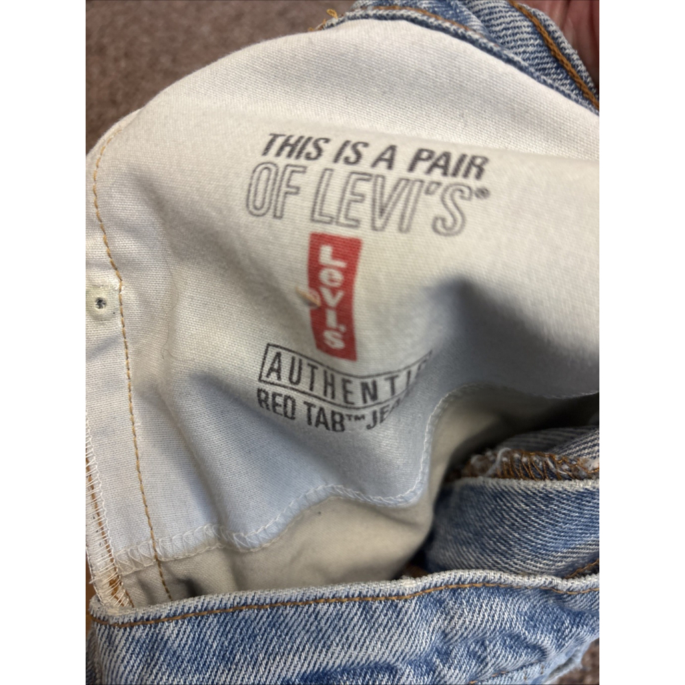 Vtg Levis Cut Off Jean Shorts High Rise Distressed Womens Sequel 30” Waist - Picture 6 of 6